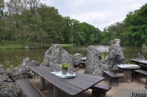 Terrasse du restaurant Schweizer Häuschen