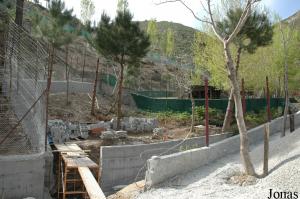 Enclos en construction