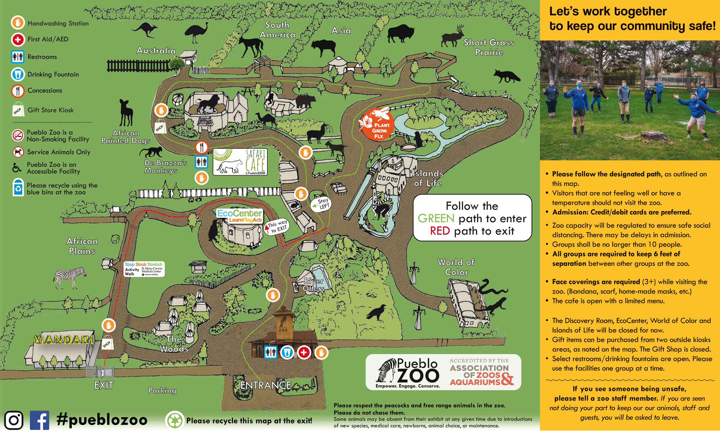 Pueblo Zoo Map