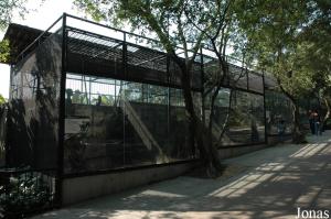 Cages des macaques à queue de lion et des mandrills