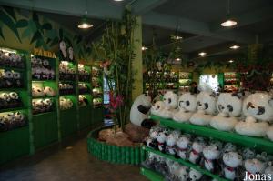 Boutique de la zone des pandas