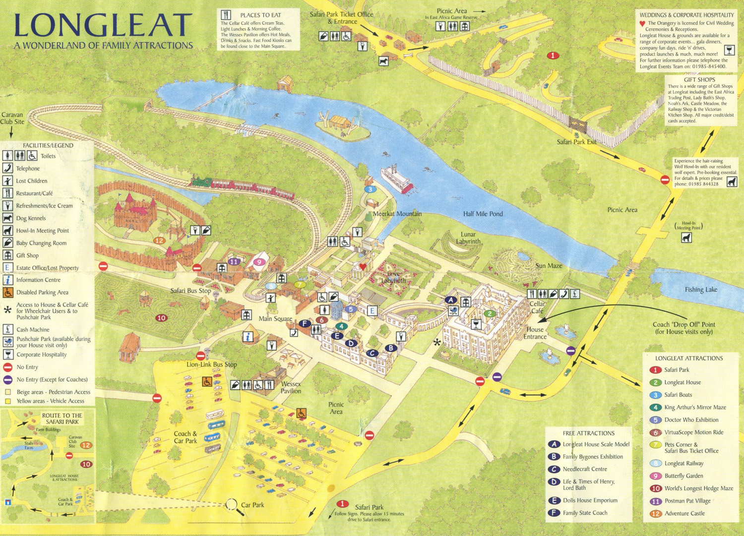 longleat safari map